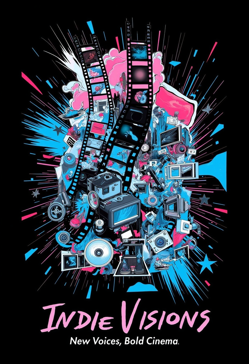 Indie Visions Film Reel Poster