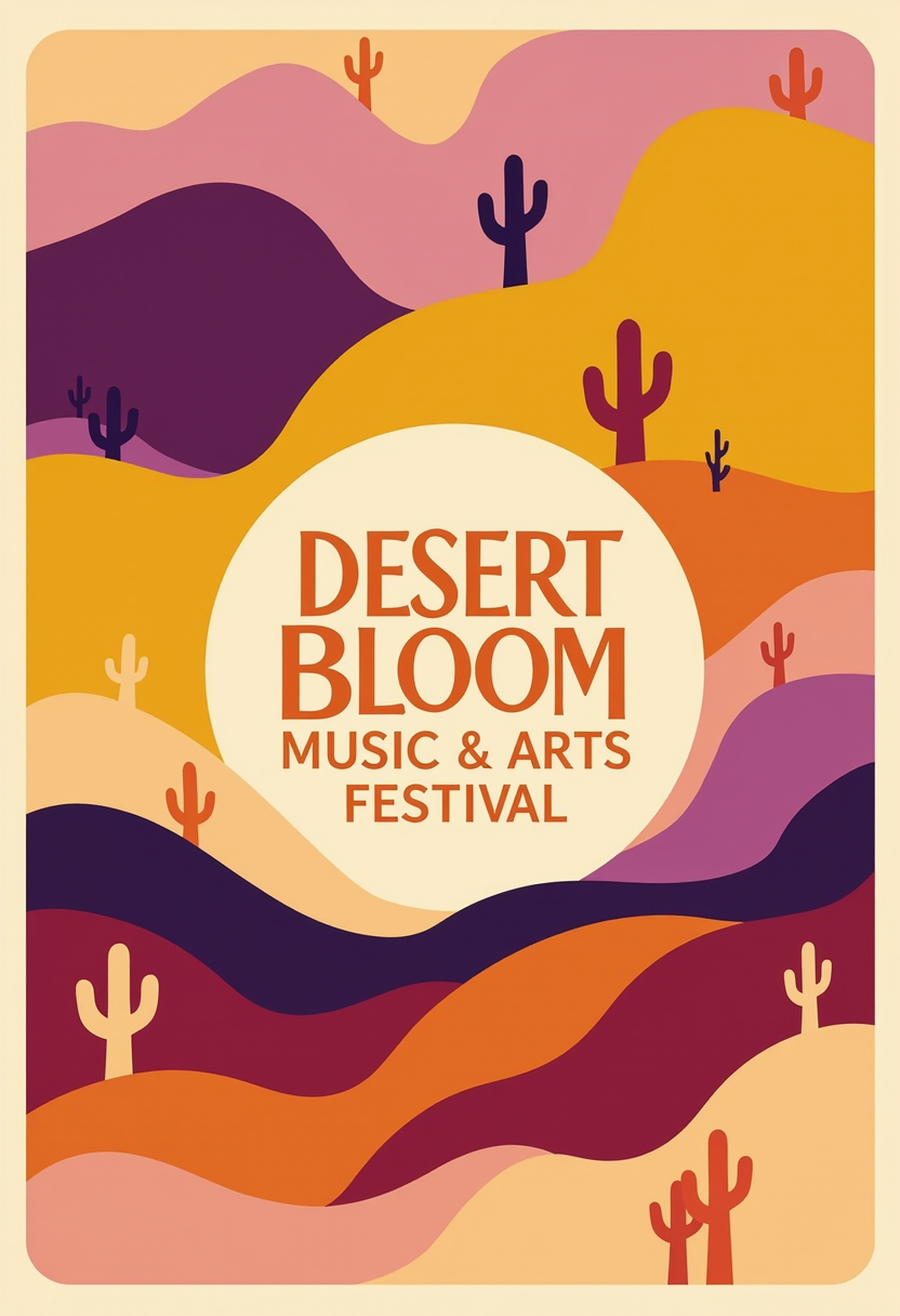 Desert Bloom Music Festival Poster
