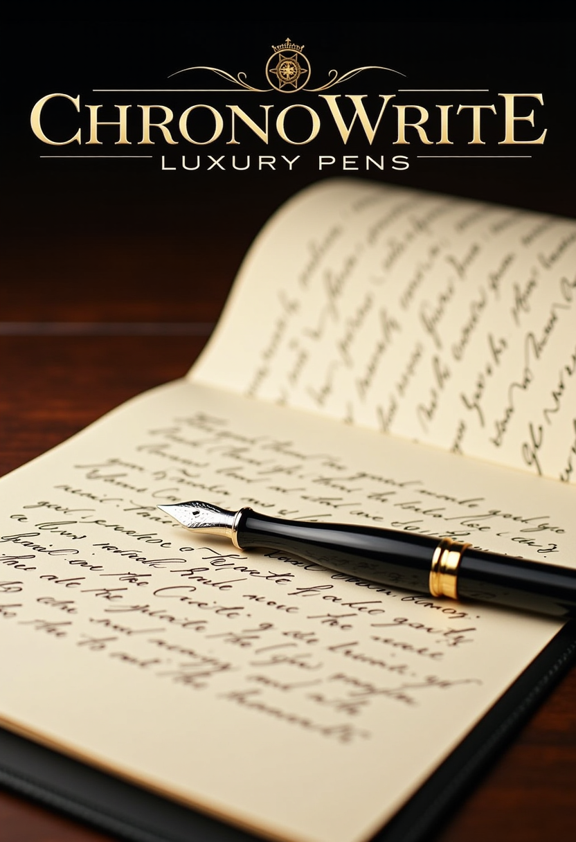ChronoWrite Luxury Pens Poster
