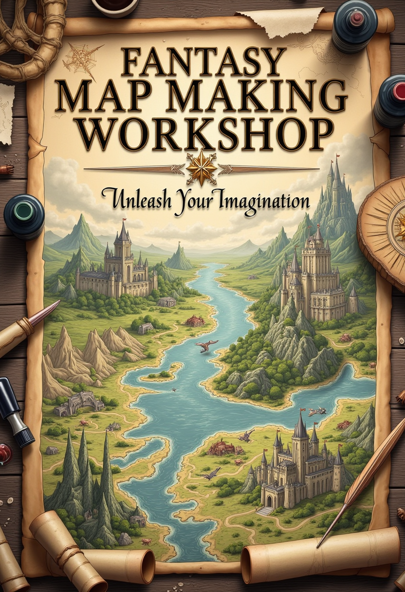 Fantasy Map Making Workshop Poster