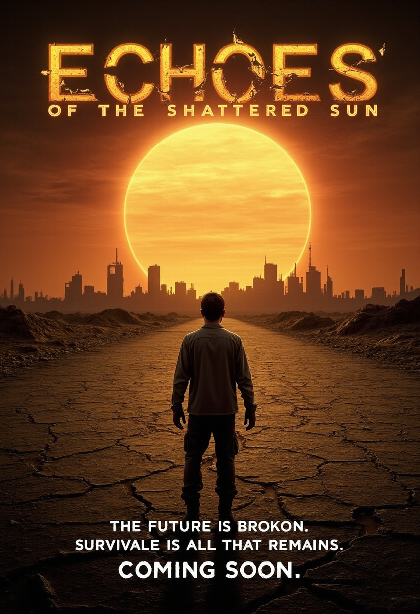 Echoes of the Shattered Sun Sci-Fi Poster